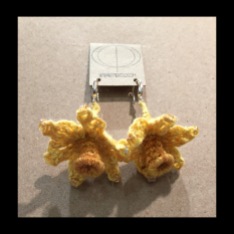 Crochet Daffodil Earrings £20